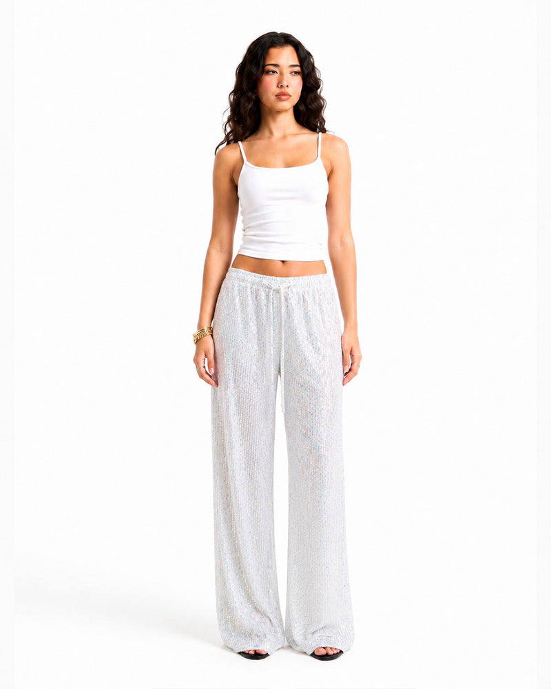 AURORA WHITE PARTY PANTS