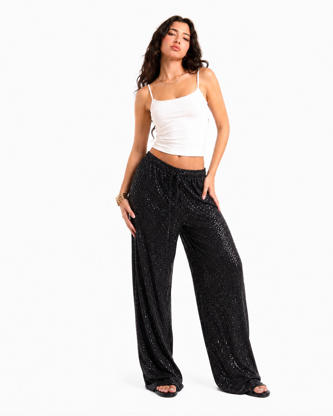 BLACK PARTY PANTS
