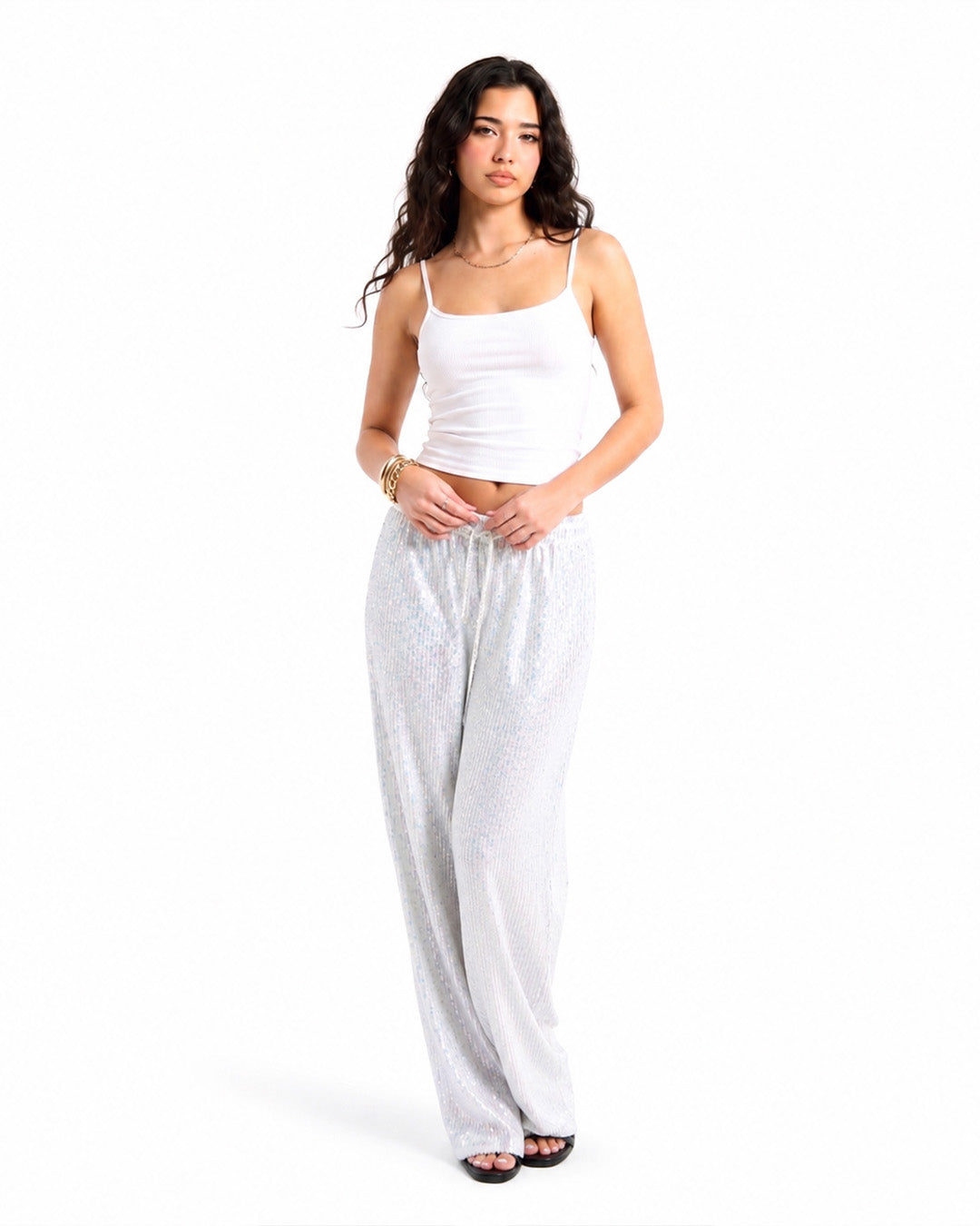 AURORA WHITE PARTY PANTS