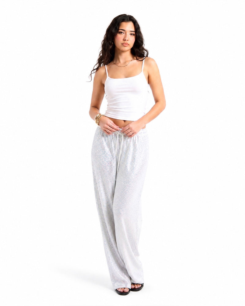 AURORA WHITE PARTY PANTS