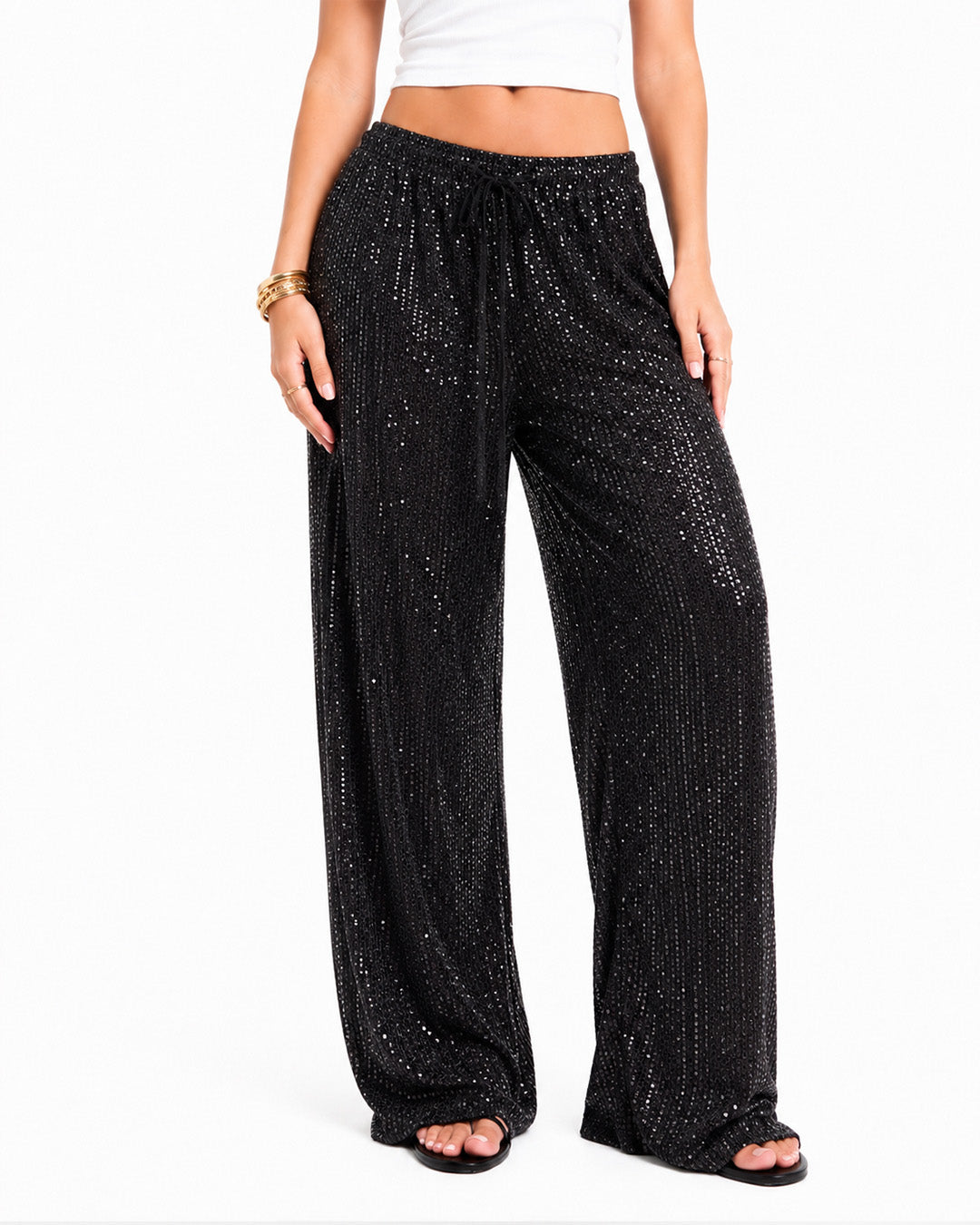 BLACK PARTY PANTS