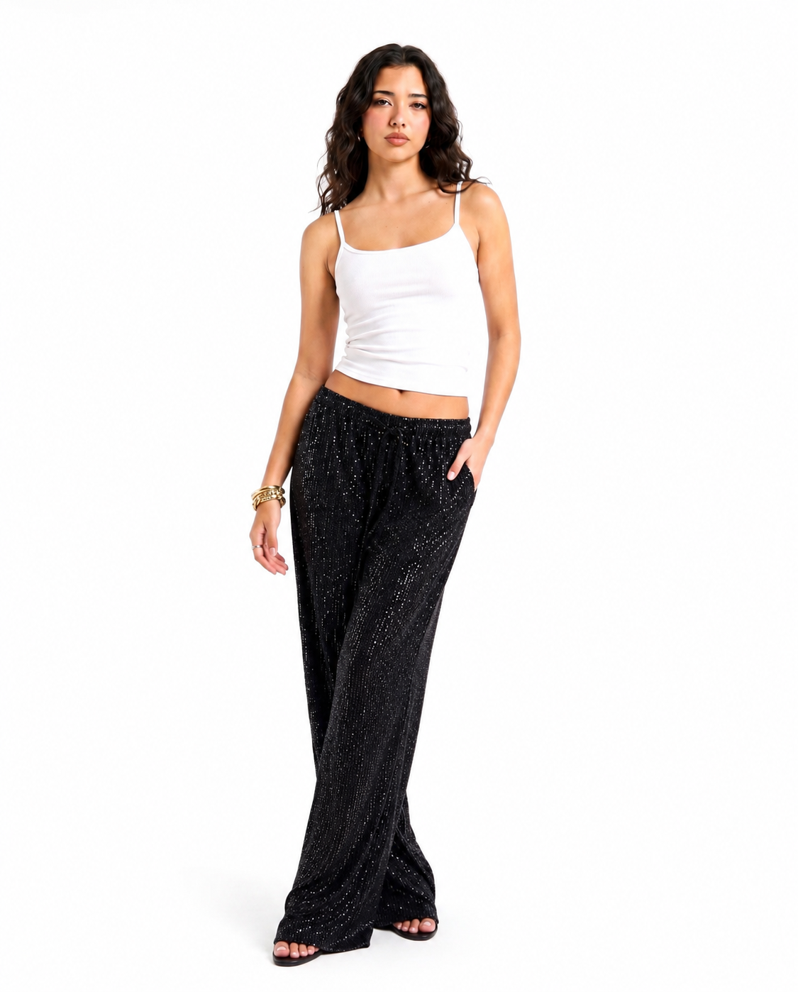 BLACK PARTY PANTS