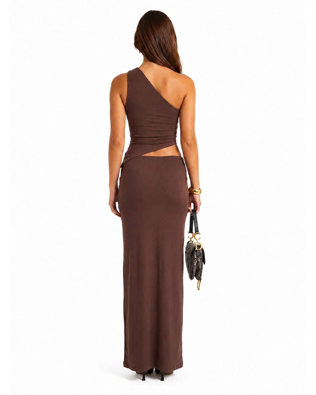 Hera One-Shoulder Mocha