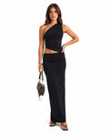 Hera One-Shoulder Midnight