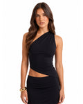 Hera One-Shoulder Midnight