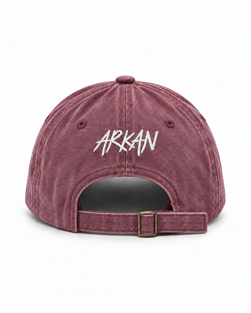 ARKCAP WASHED BURGUNDY