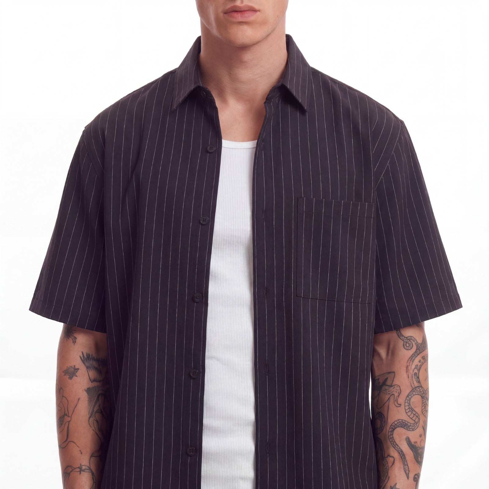 BLACK- SLEEVE SHIRT