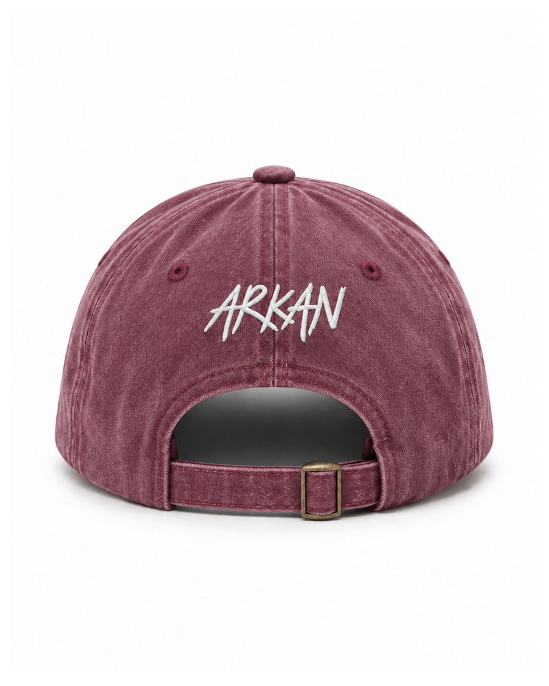 ARKCAP WASHED BURGUNDY