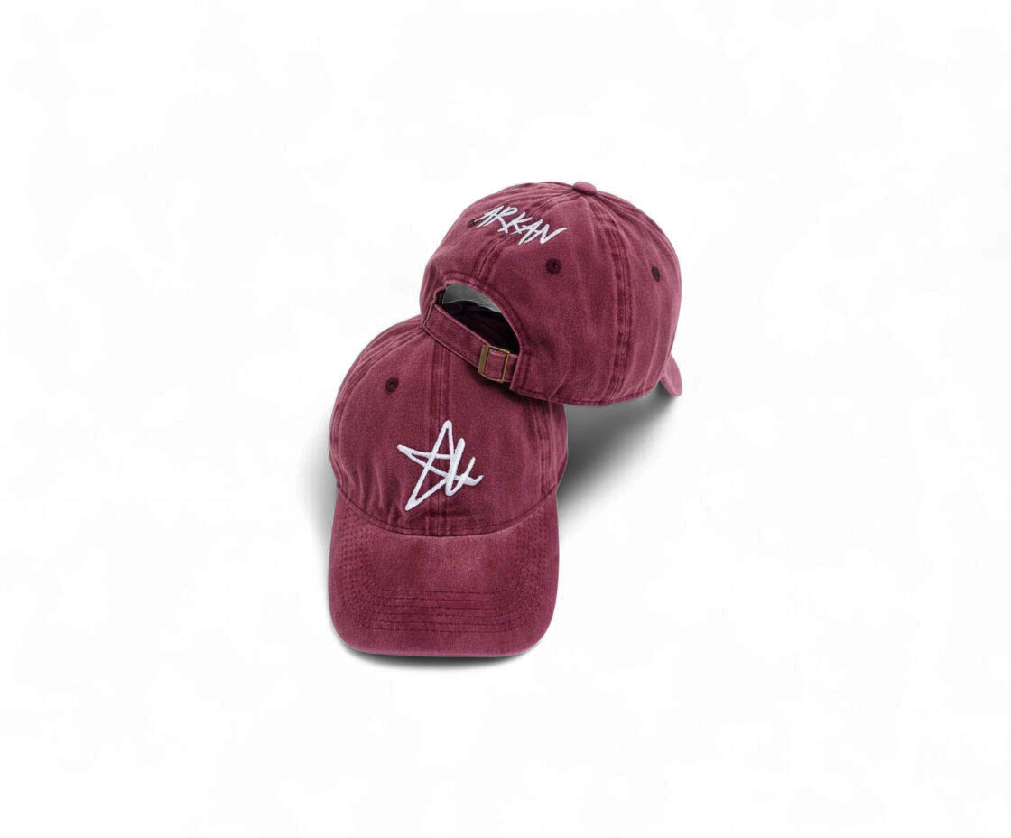 ARKCAP WASHED BURGUNDY